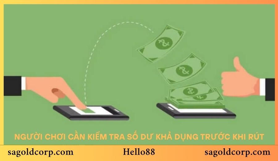 Người chơi chỉ rút được khi số dư vượt mức giữ lại